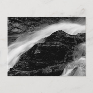 Beautiful Black & White Waterfall Landscape Photo Postcard