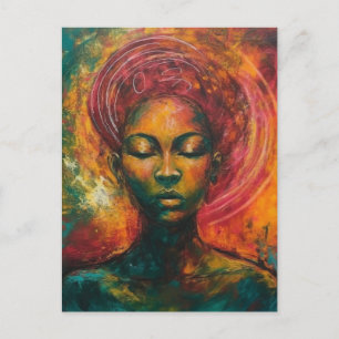Beautiful Black Woman Postcard
