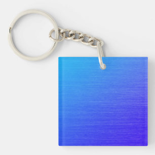 Beautiful Blended Blue Key Ring