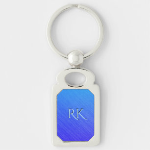 Beautiful Blended Blue Key Ring