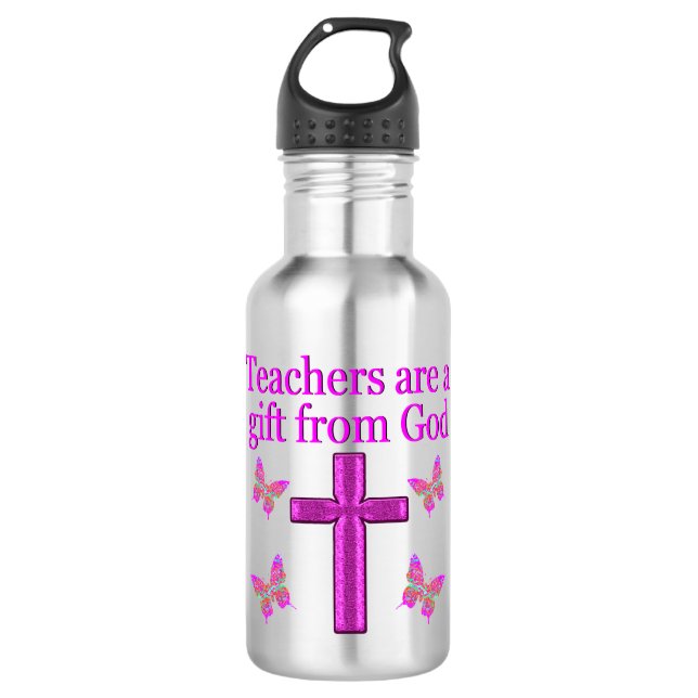 BEAUTIFUL BLESSED TEACHER DESIGN 532 ML WATER BOTTLE (Front)