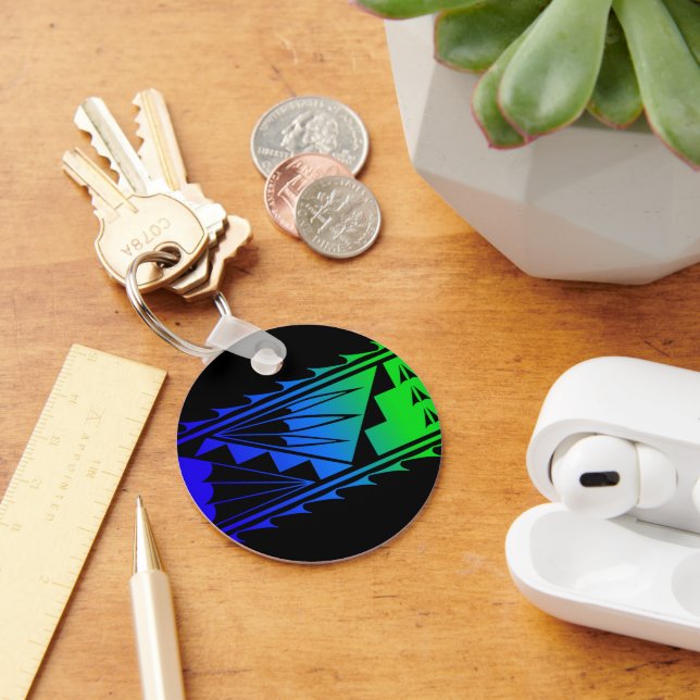 Beautiful Blessings - Blue/Green -  Key Ring (Desk)