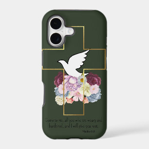 Beautiful Blessings Dark Green Phone Case