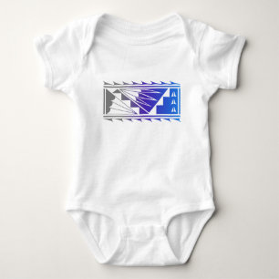 Beautiful Blessings - Grey/Purple/Blue - Baby Bodysuit