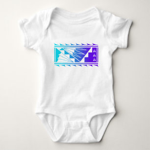 Beautiful Blessings - Teal/Purple - Baby Bodysuit
