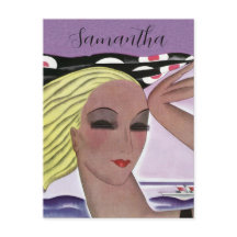 Beautiful Blonde Lady (Personalise)