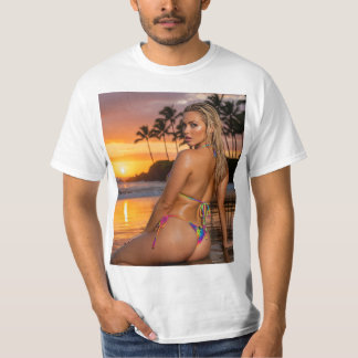 Beautiful Blonde Model Beautiful Woman Is Unwillin T-Shirt