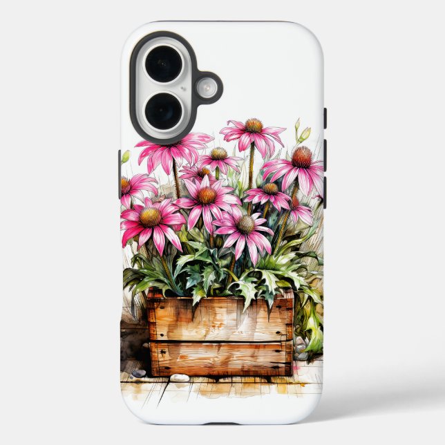 Beautiful Blooming Aster Flowers Case-Mate iPhone Case (Back)