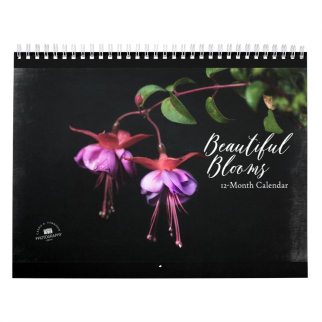Beautiful Blooms 12-Month Calendar (Cover)