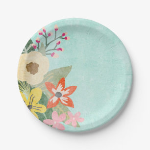 Beautiful Blooms Paper Plates