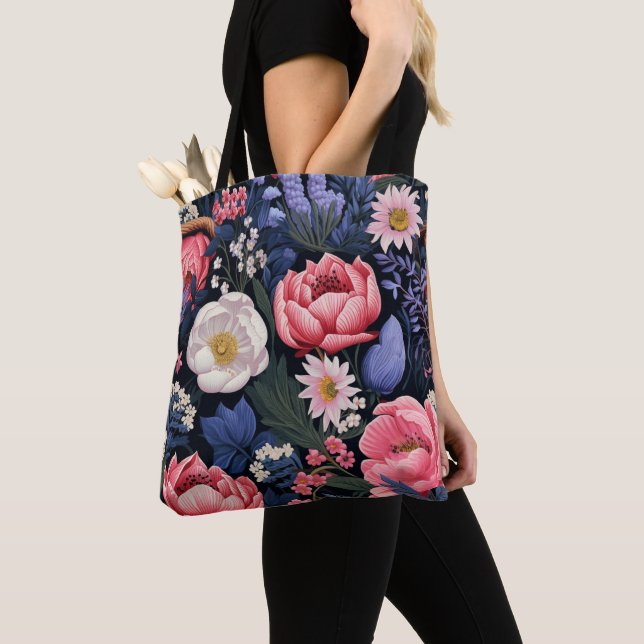 Beautiful Blooms Tote Bag (Close Up)