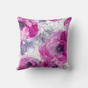Beautiful Blooms Vintage Modern Floral Pattern Cushion