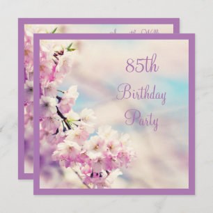 Beautiful Blossom 85th Birthday Invitation