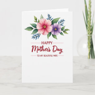 Beautiful Blossom Wife Card