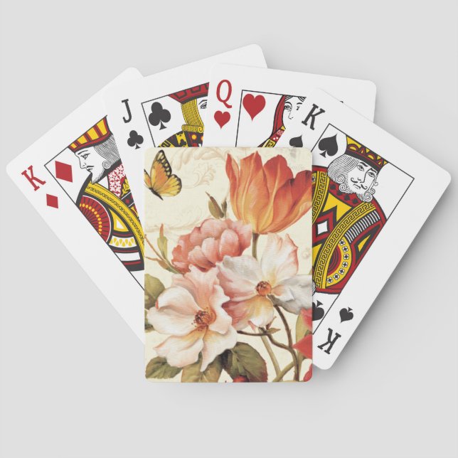 Beautiful Blossoms Playing Cards (Back)