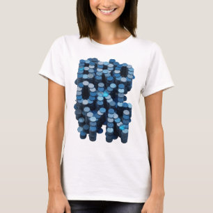 Beautiful Blue ABSTRACT ART Abstract Design T-Shirt