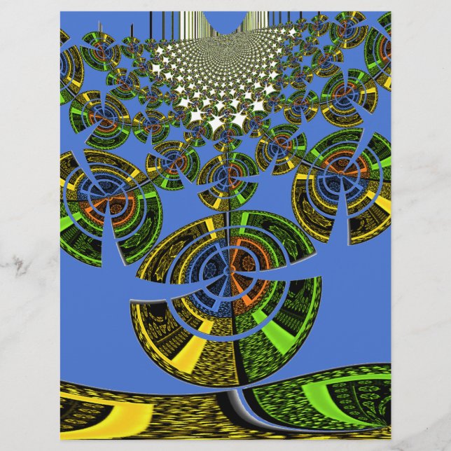 Beautiful Blue African Traditional Ethnic  Vector  (Front)