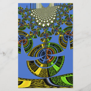 Beautiful Blue African Traditional Ethnic Vector Stationery