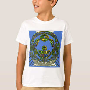 Beautiful Blue African Traditional Ethnic Vector T-Shirt