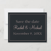 Beautiful Blue and Pink Save the Date