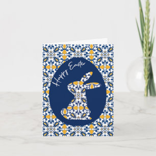 🐇💙💛 Beautiful blue and yellow Azulejos Card