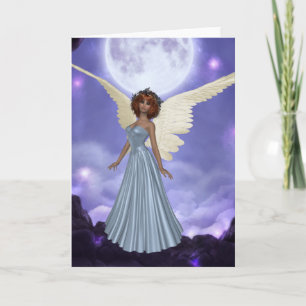 Beautiful Blue Angel Greeting Card