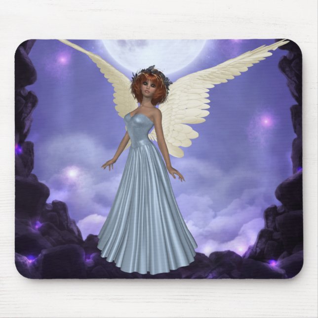 Beautiful Blue Angel Mousepad (Front)