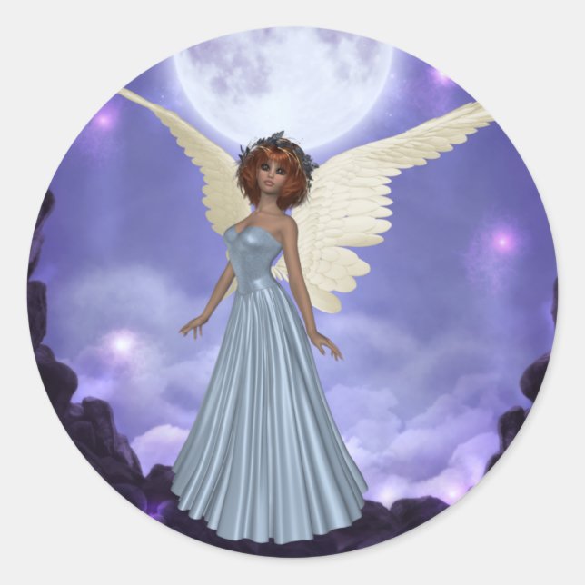 Beautiful Blue Angel Stickers (Front)