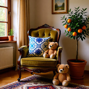 💙 Beautiful blue Azulejos, Cushion