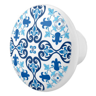 💙 Beautiful blue Azulejos III Ceramic Knob