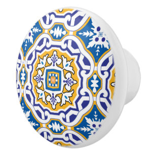 💙 Beautiful blue Azulejos IV Ceramic Knob