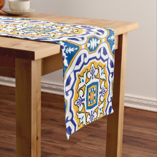 💙 Beautiful blue Azulejos IV  Table Runner