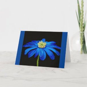 Beautiful Blue Beauty  Daisy all occasion card