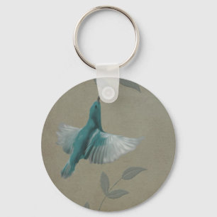 Beautiful Blue Bird Key Ring