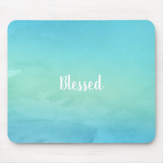 Beautiful Blue Blessed - Customisable Mouse Pad (Front)