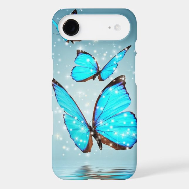 beautiful blue butterfly Case-Mate iPhone case (Back)