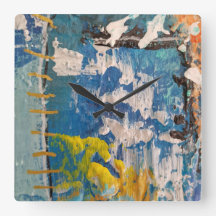 beautiful blue clock