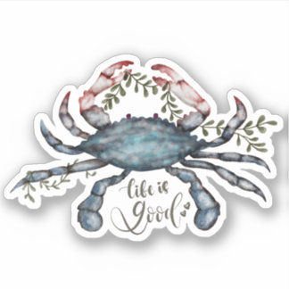 Beautiful Blue Crab Art Design