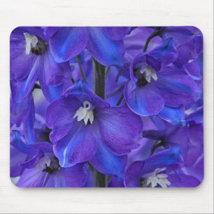 Beautiful blue delphinium mouse pad
