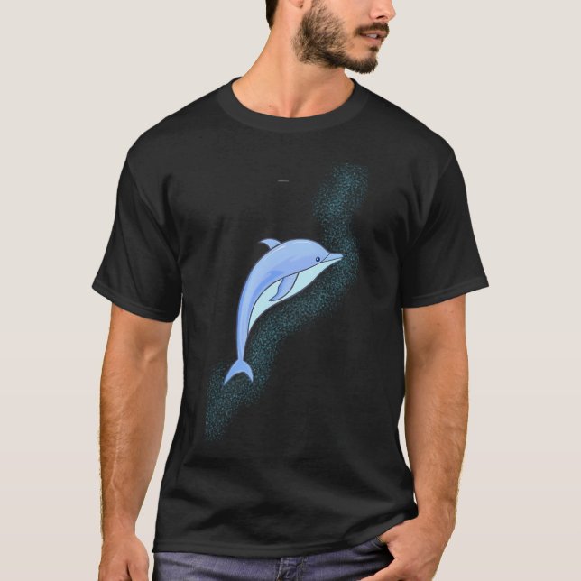 Beautiful blue dolphin T-Shirt (Front)