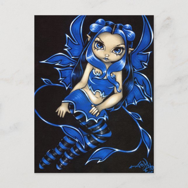 "Beautiful Blue Fairy" Postcard (Front)