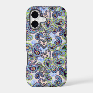 Beautiful Blue Floral Paisley Lace