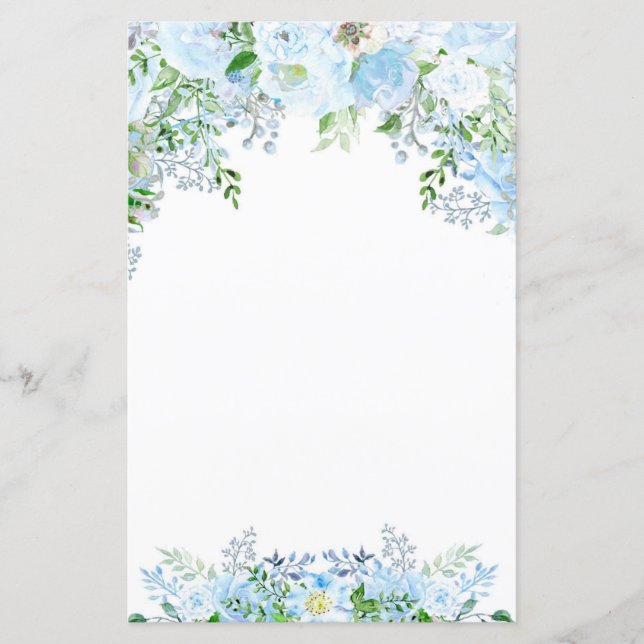 Beautiful blue flower  (Front)