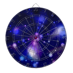 Beautiful blue galaxy 2 dartboard