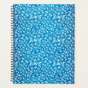 Beautiful Blue Geometric Pattern Planner