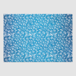 Beautiful Blue Geometric Pattern Tissue Paper