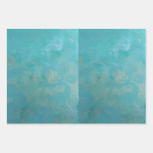 Beautiful blue gift wrap