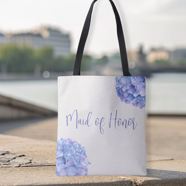 Beautiful Blue Hydrangea Bridal Party   Tote Bag (Creator Uploaded)