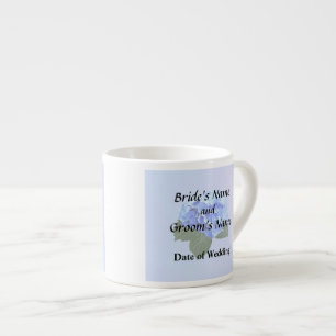 Beautiful Blue Hydrangea Wedding Supplies Espresso Cup