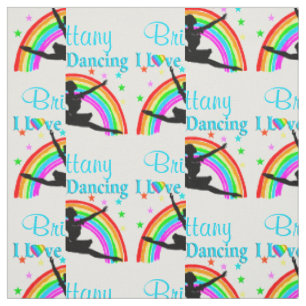 BEAUTIFUL BLUE I LOVE DANCING FABRIC